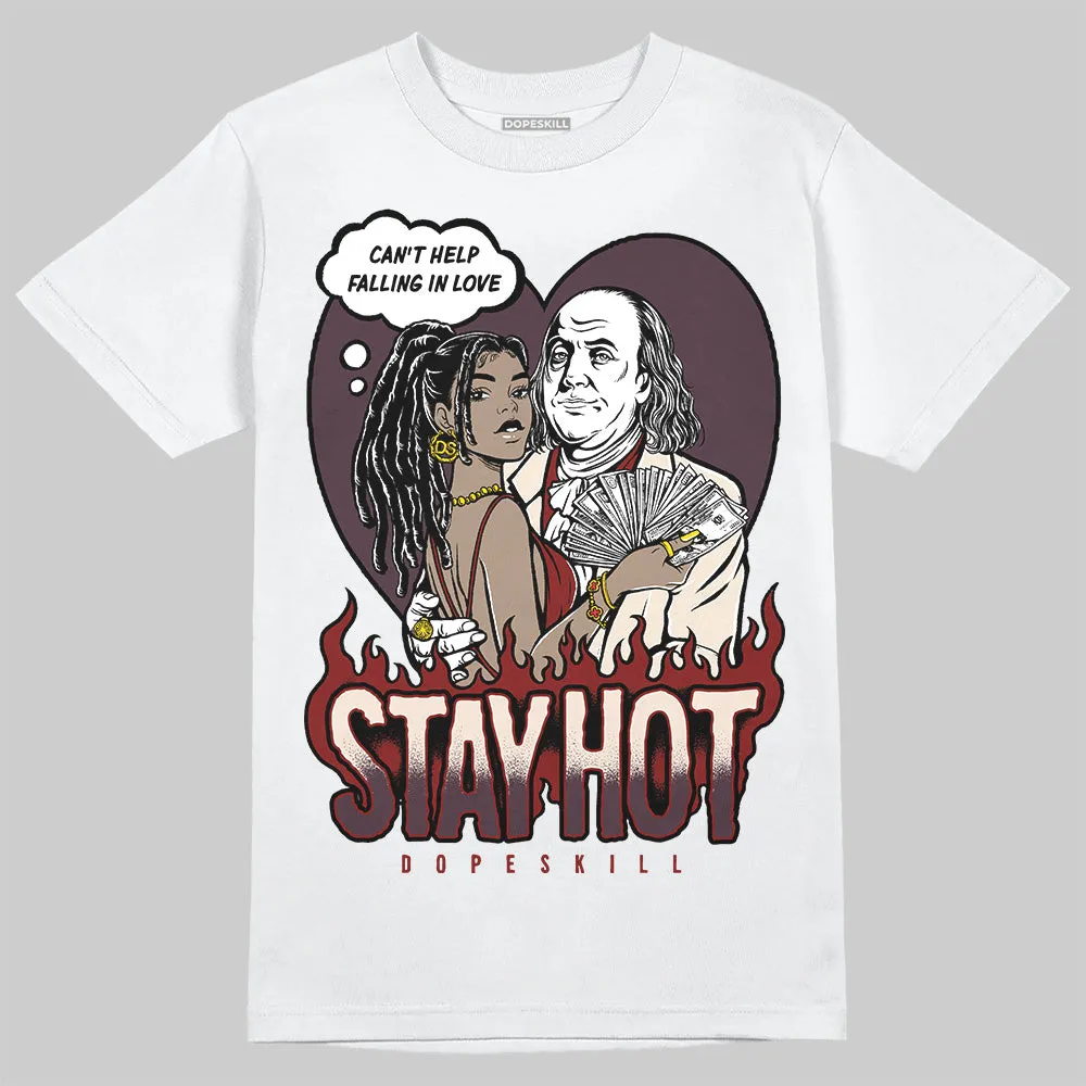 Samba OG Maroon Gold Metallic DopeSkill T-Shirt Stay Hot Graphic sold by DopeSkill