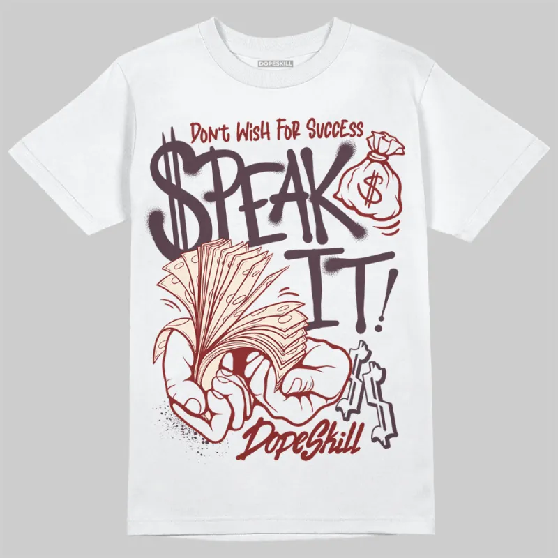 Samba OG Maroon Gold Metallic DopeSkill T-Shirt Speak It Graphic sold by DopeSkill