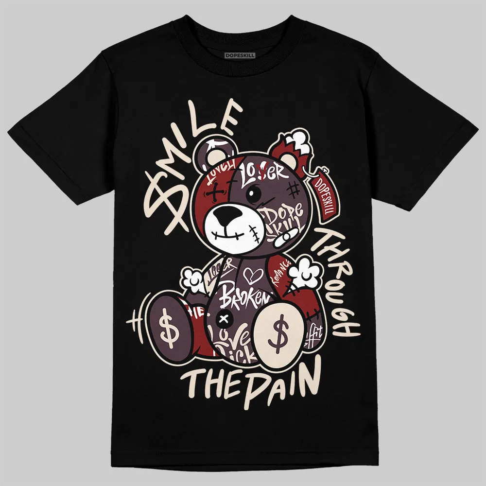 Samba OG Maroon Gold Metallic DopeSkill T-Shirt Smile Through The Pain Graphic sold by DopeSkill product image thumbnail 2