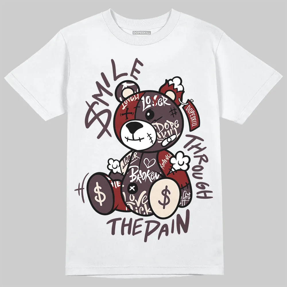 Samba OG Maroon Gold Metallic DopeSkill T-Shirt Smile Through The Pain Graphic sold by DopeSkill