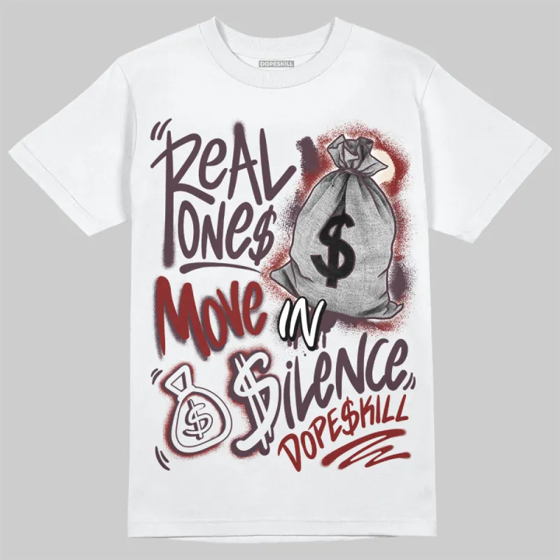Samba OG Maroon Gold Metallic DopeSkill T-Shirt Real Ones Move In Silence Graphic sold by DopeSkill