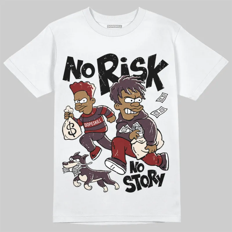 Samba OG Maroon Gold Metallic DopeSkill T-Shirt No Risk No Story Graphic sold by DopeSkill
