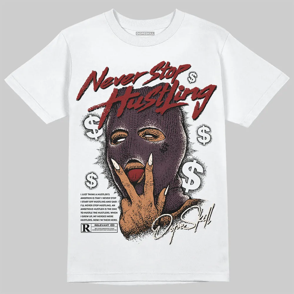 Samba OG Maroon Gold Metallic DopeSkill T-Shirt Never Stop Hustling Graphic sold by DopeSkill