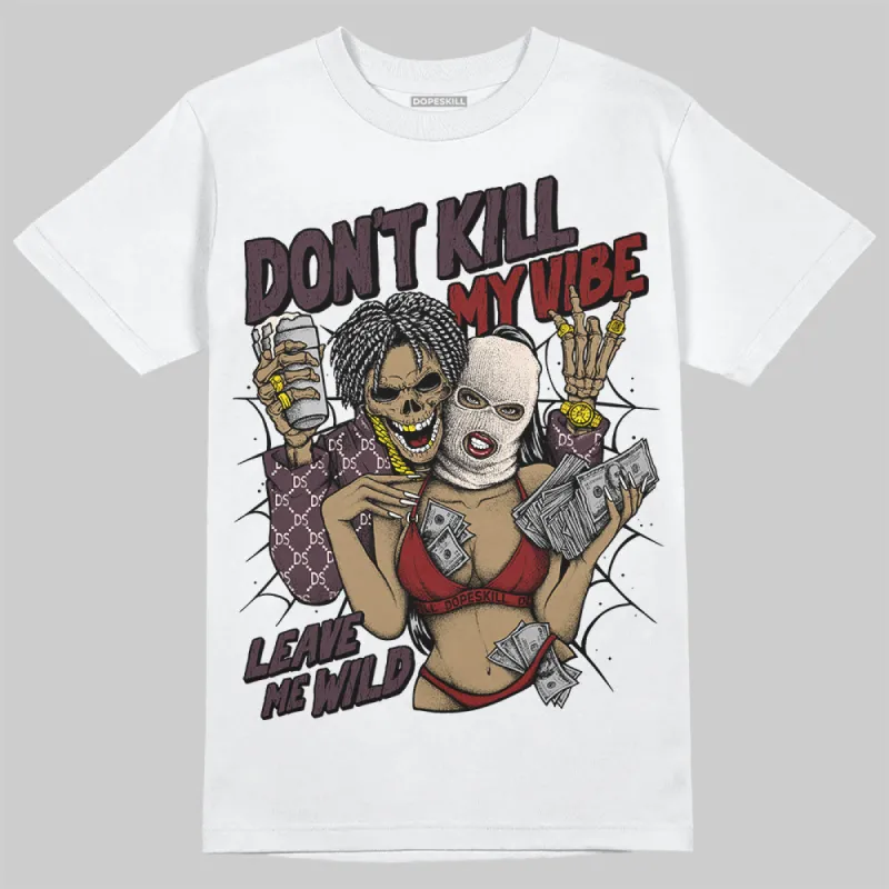 Samba OG Maroon Gold Metallic DopeSkill T-Shirt Don't Kill My Vibe Graphic sold by DopeSkill