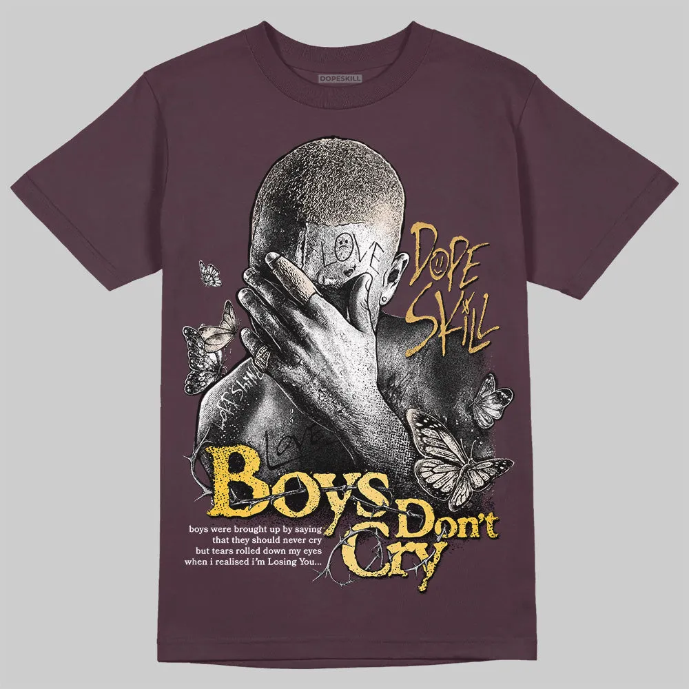 Samba OG Maroon Gold Metallic DopeSkill T-Shirt Boys Don't Cry Graphic sold by DopeSkill product image thumbnail 3