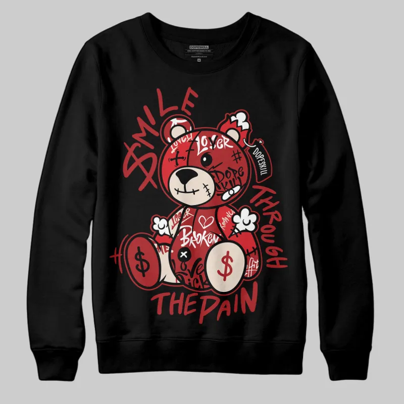 Samba OG Talchum Pack Scarlet DopeSkill Sweatshirt Smile Through The Pain Graphic sold by DopeSkill