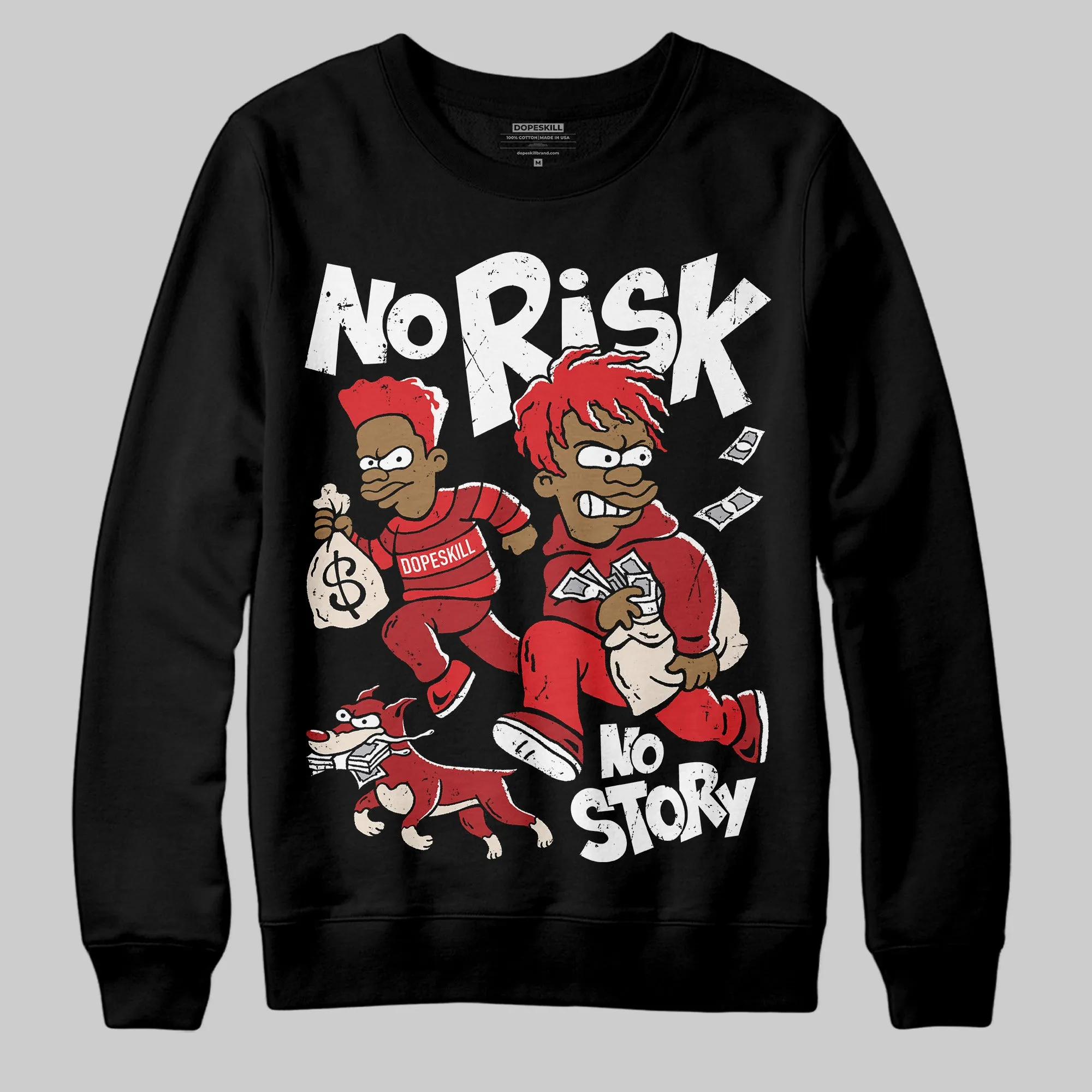 Samba OG Talchum Pack Scarlet DopeSkill Sweatshirt No Risk No Story Graphic sold by DopeSkill