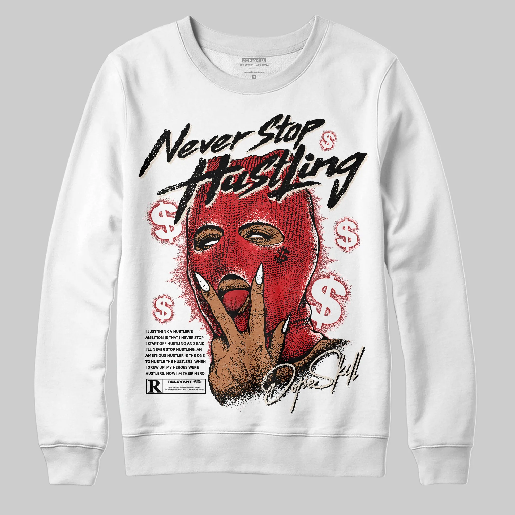 Samba OG Talchum Pack Scarlet DopeSkill Sweatshirt Never Stop Hustling Graphic sold by DopeSkill product image thumbnail 2