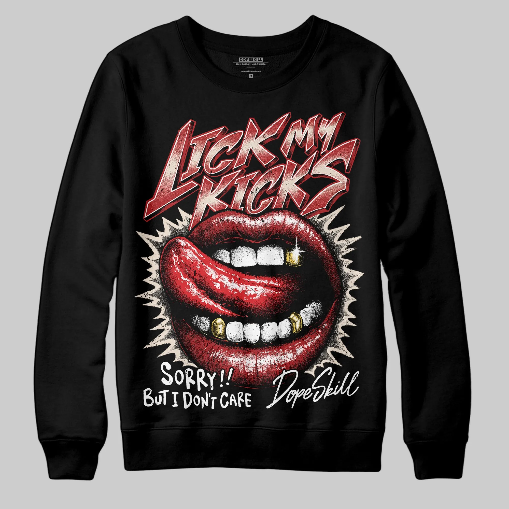 Samba OG Talchum Pack Scarlet DopeSkill Sweatshirt Lick My Kicks Graphic sold by DopeSkill