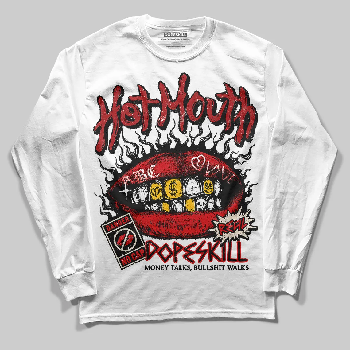 Samba OG Talchum Pack Scarlet DopeSkill Long Sleeve T-Shirt Hot Mouth Graphic sold by DopeSkill product image thumbnail 2