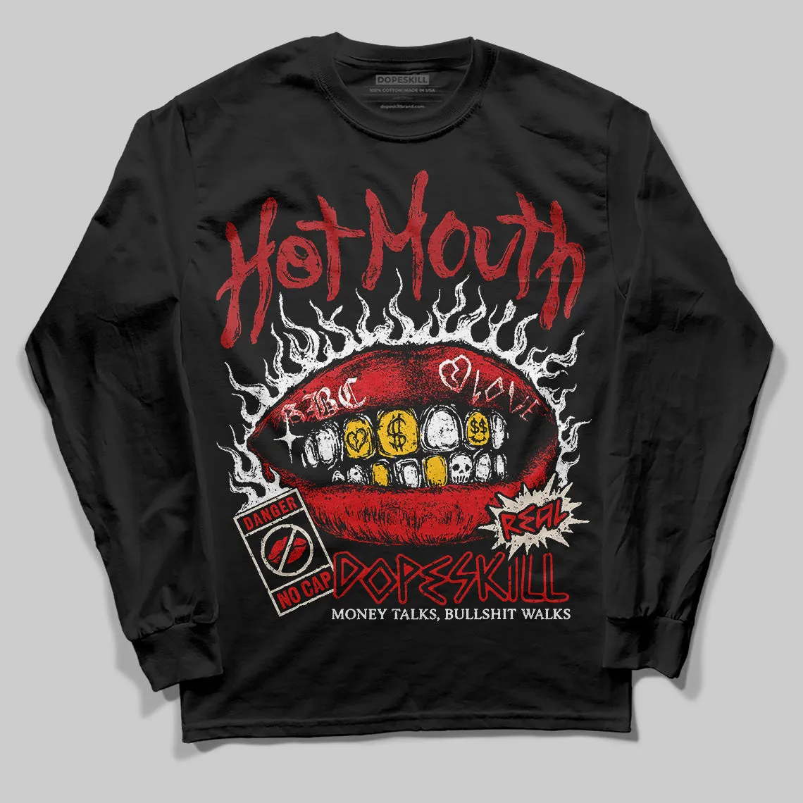 Samba OG Talchum Pack Scarlet DopeSkill Long Sleeve T-Shirt Hot Mouth Graphic sold by DopeSkill