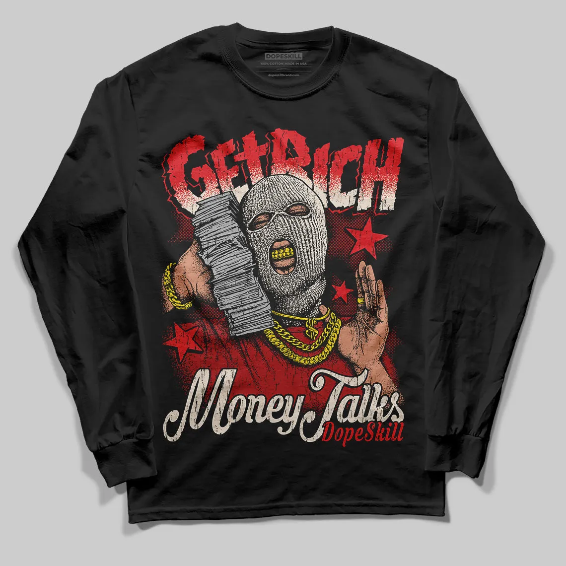 Samba OG Talchum Pack Scarlet DopeSkill Long Sleeve T-Shirt Get Rich Graphic sold by DopeSkill
