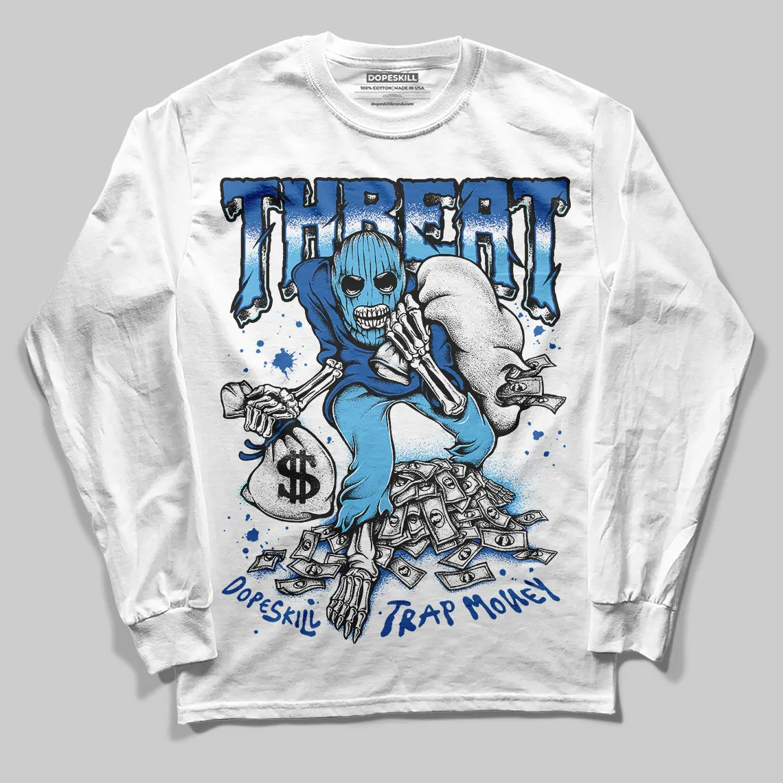 Blueberry 12s DopeSkill Long Sleeve T-shirt Threat Graphic sold by DopeSkill product image thumbnail 2