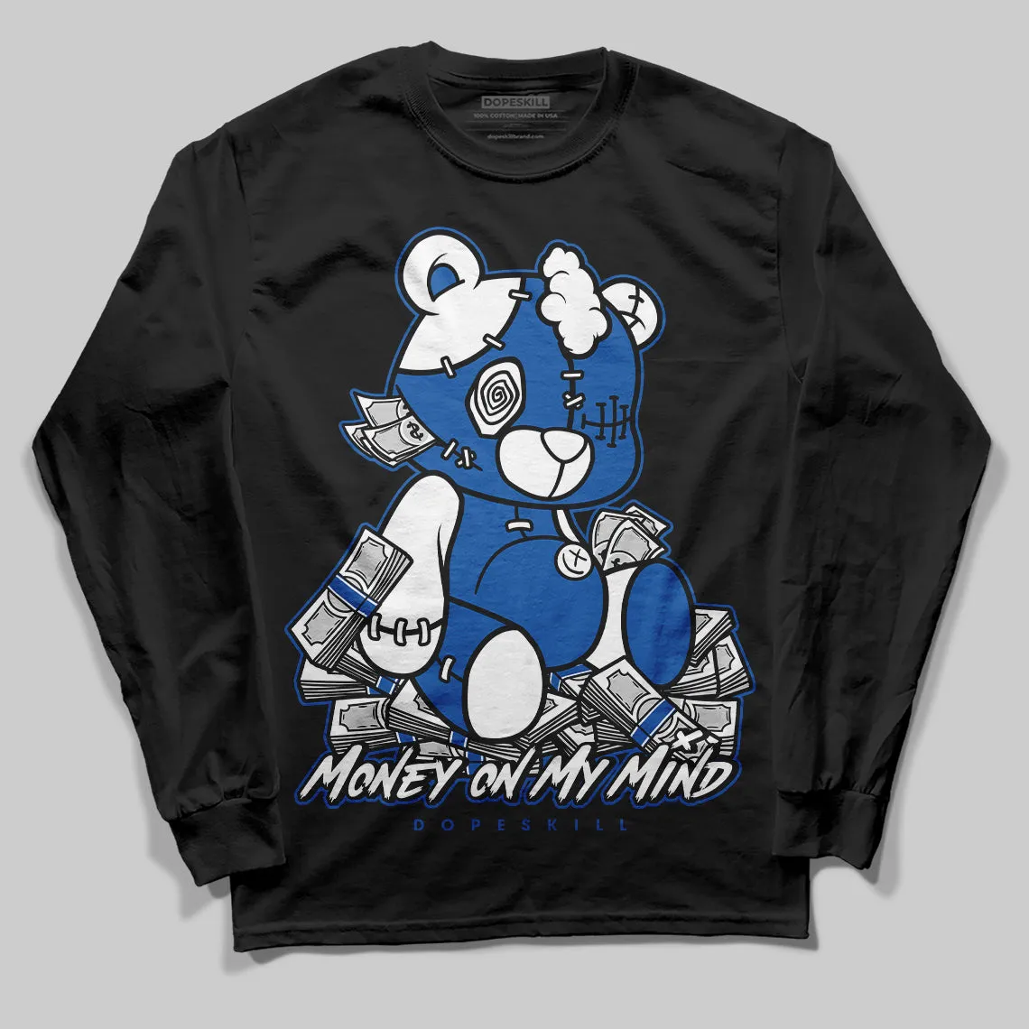 Blueberry 12s DopeSkill Long Sleeve T-shirt MOMM Bear Graphic sold by DopeSkill