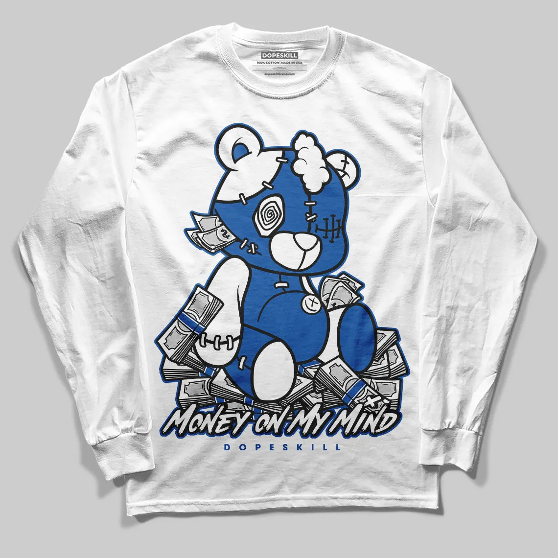 Blueberry 12s DopeSkill Long Sleeve T-shirt MOMM Bear Graphic sold by DopeSkill product image thumbnail 2