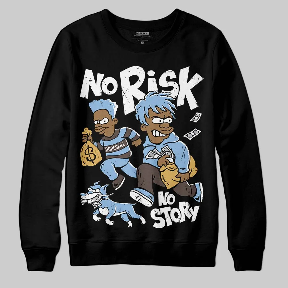 Handball Spezial Light Blue DopeSkill Sweatshirt No Risk No Story Graphic sold by DopeSkill product image thumbnail 2