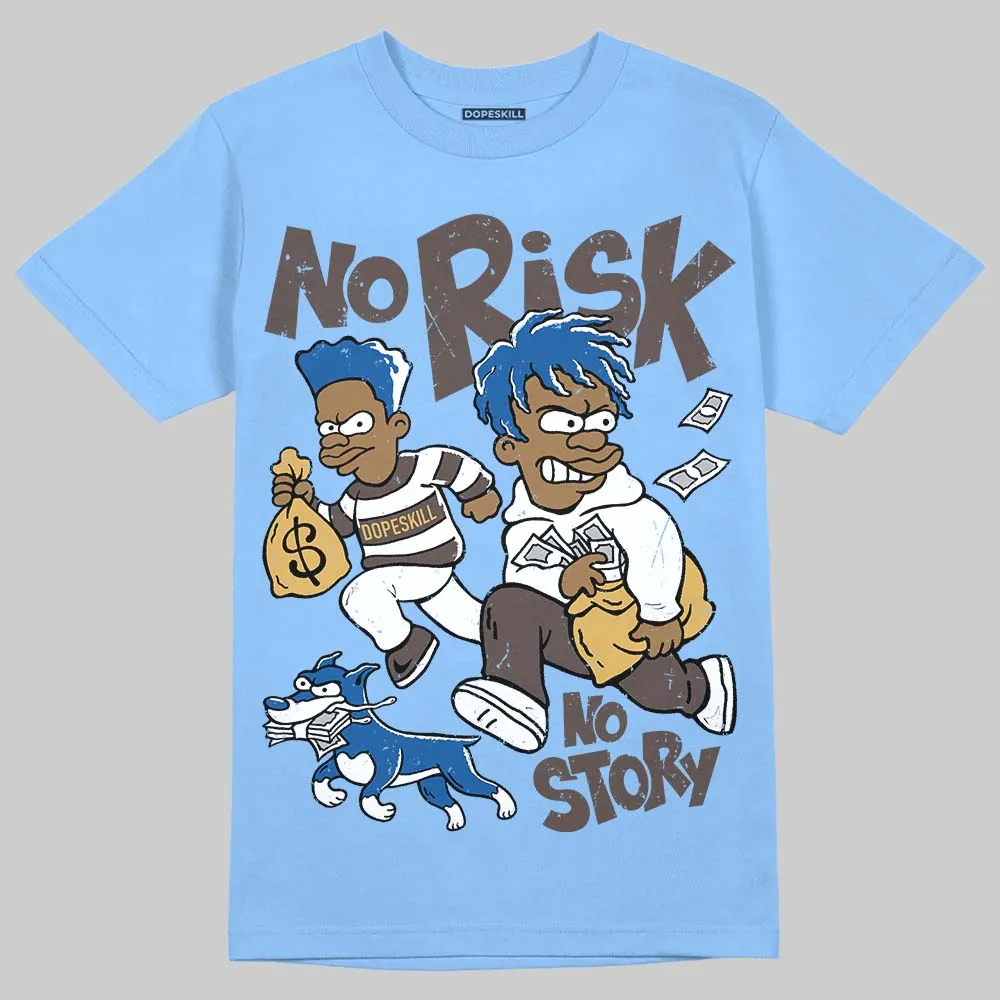 Handball Spezial Light Blue DopeSkill T-Shirt No Risk No Story Graphic sold by DopeSkill product image thumbnail 3