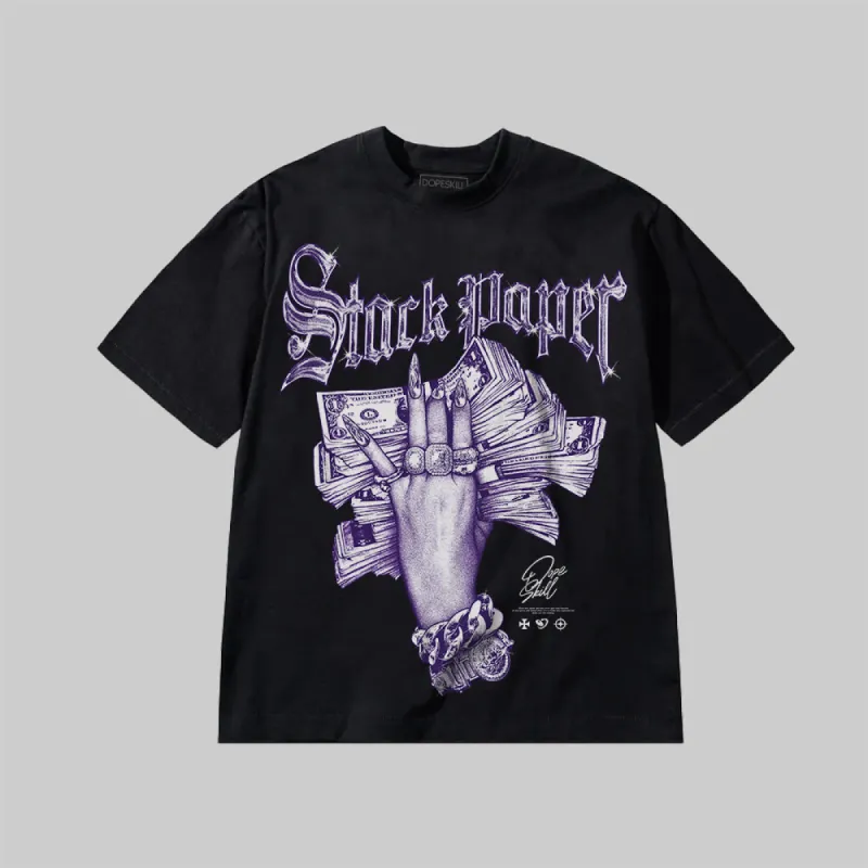 Stack Paper PURPLE Graphic DopeSkill Premium T-Shirt sold by DopeSkill