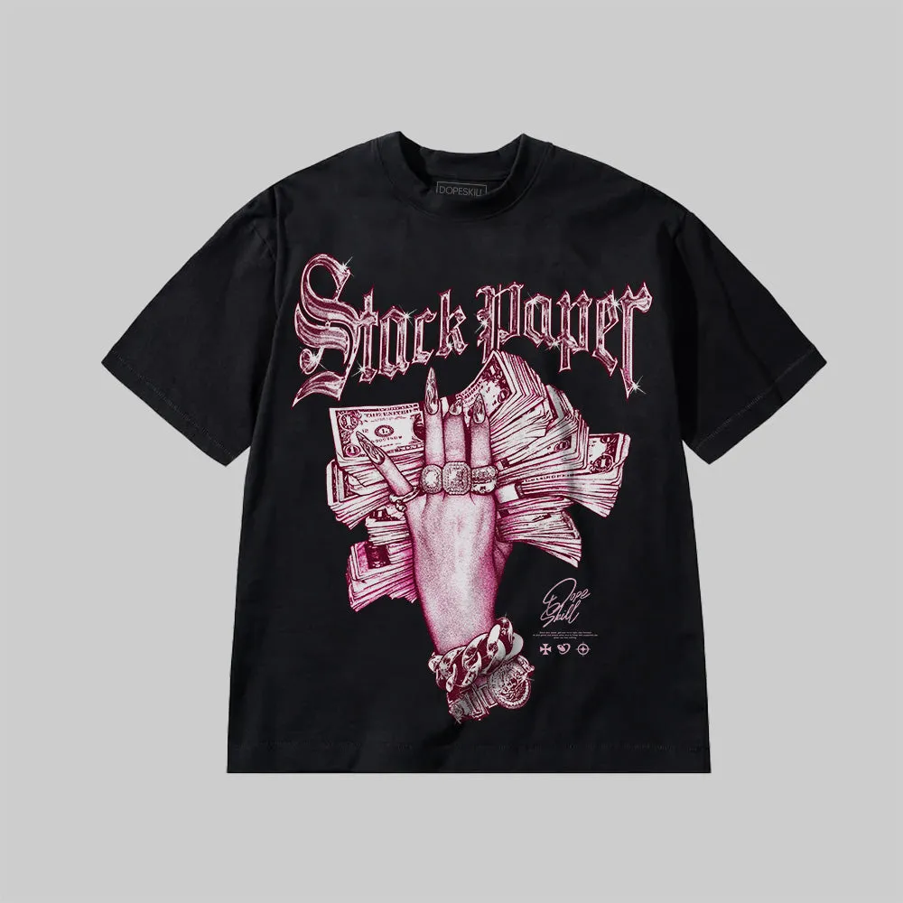 Stack Paper Pink Graphic DopeSkill Premium T-Shirt sold by DopeSkill product image thumbnail 2