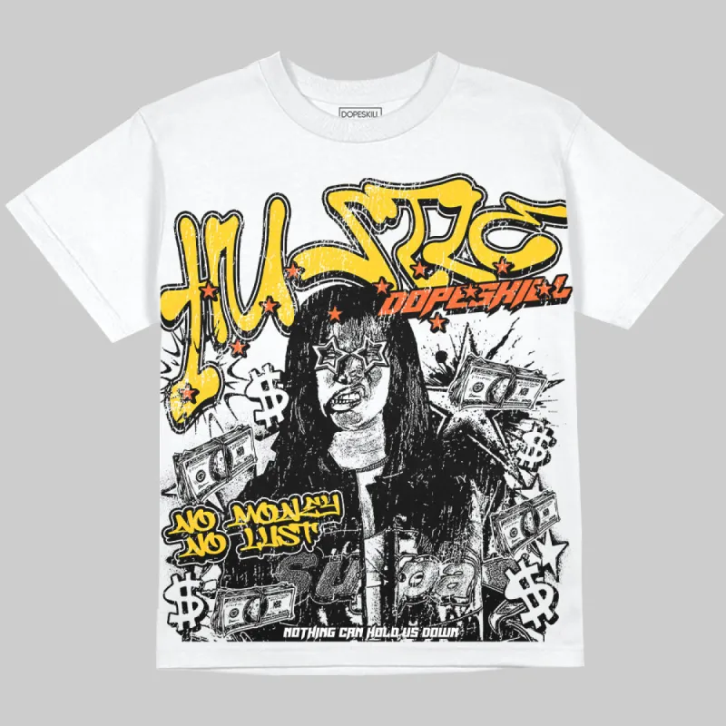 Yellow Collection DopeSkill Oversize Print T-Shirt No Money No Lust Graphic sold by DopeSkill
