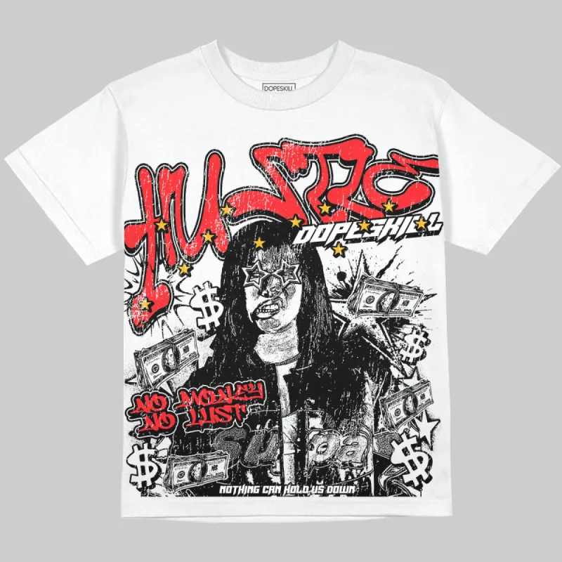 Red Collection DopeSkill Oversize Print T-Shirt No Money No Lust Graphic sold by DopeSkill