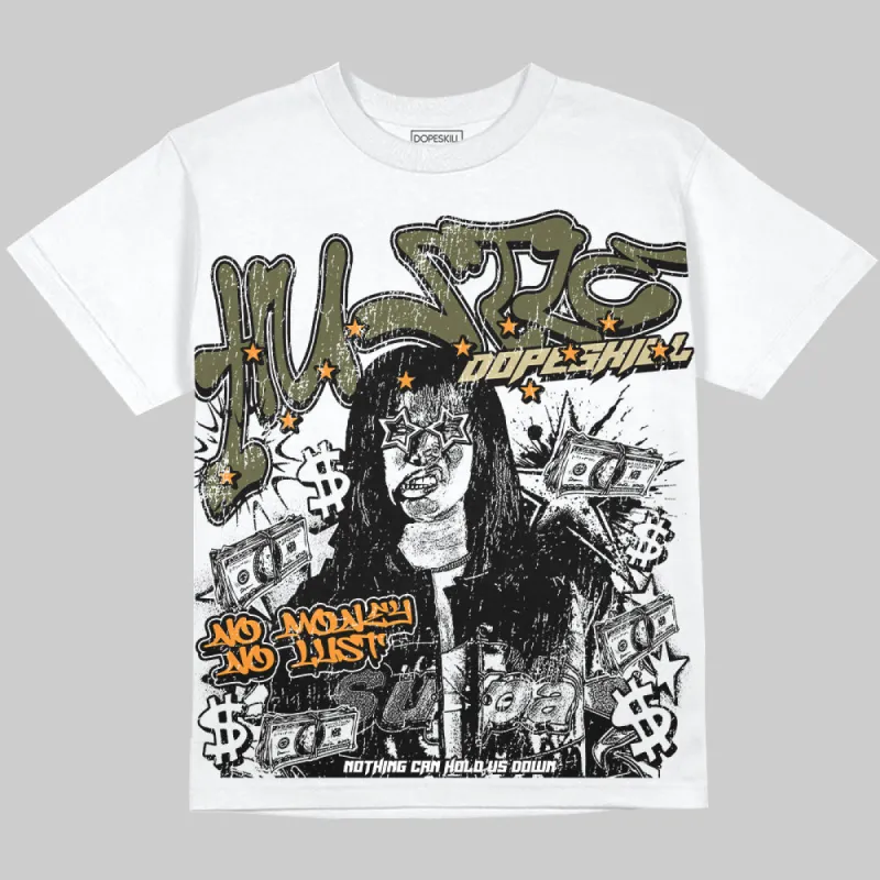 Olive Collection DopeSkill Oversize Print T-Shirt No Money No Lust Graphic sold by DopeSkill