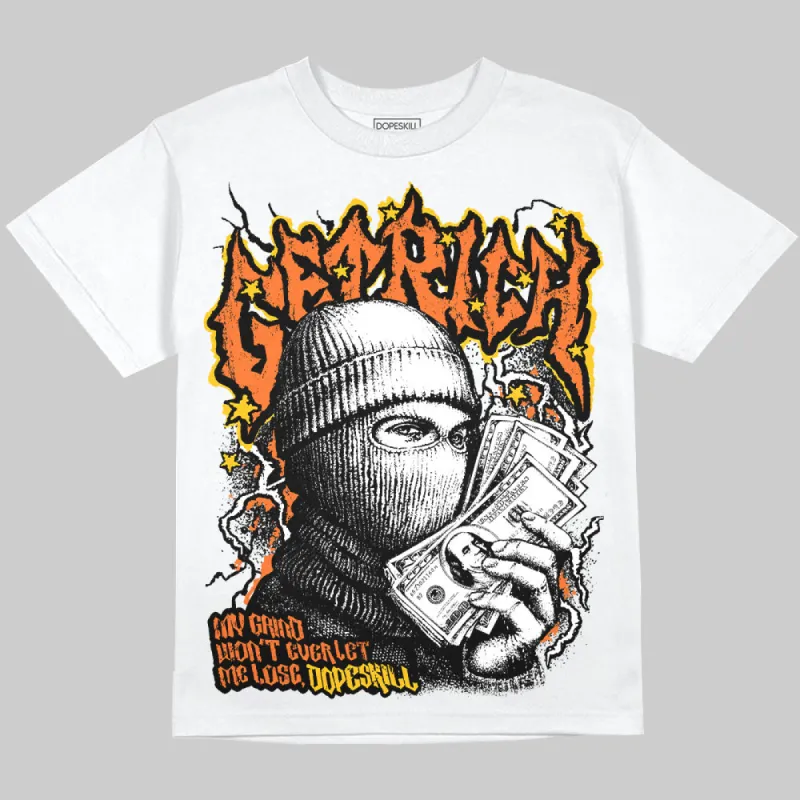 Orange Black White DopeSkill Oversize Print T-Shirt Wealthy Graphic sold by DopeSkill