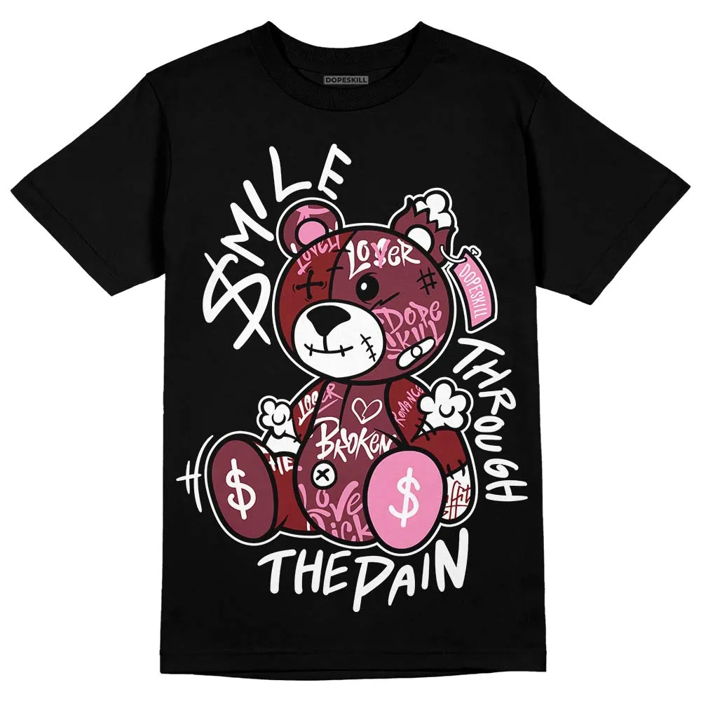 Team Red 1s DopeSkill T-Shirt Smile Through The Pain Graphic sold by DopeSkill product image thumbnail 2