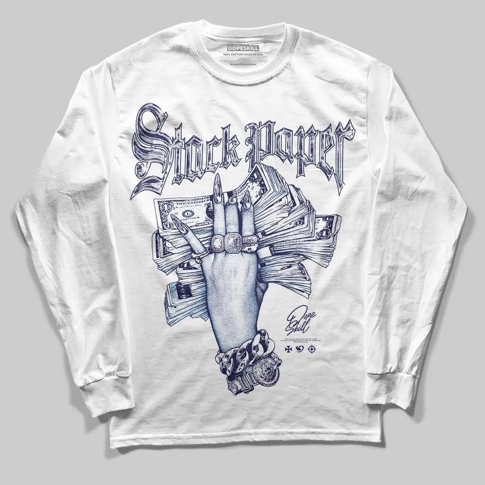 University Blue Collection DopeSkill Long Sleeve T-Shirt Stack Paper Graphic sold by DopeSkill