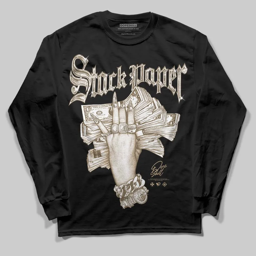 TAN Collection DopeSkill Long Sleeve T-Shirt Stack Paper Graphic sold by DopeSkill