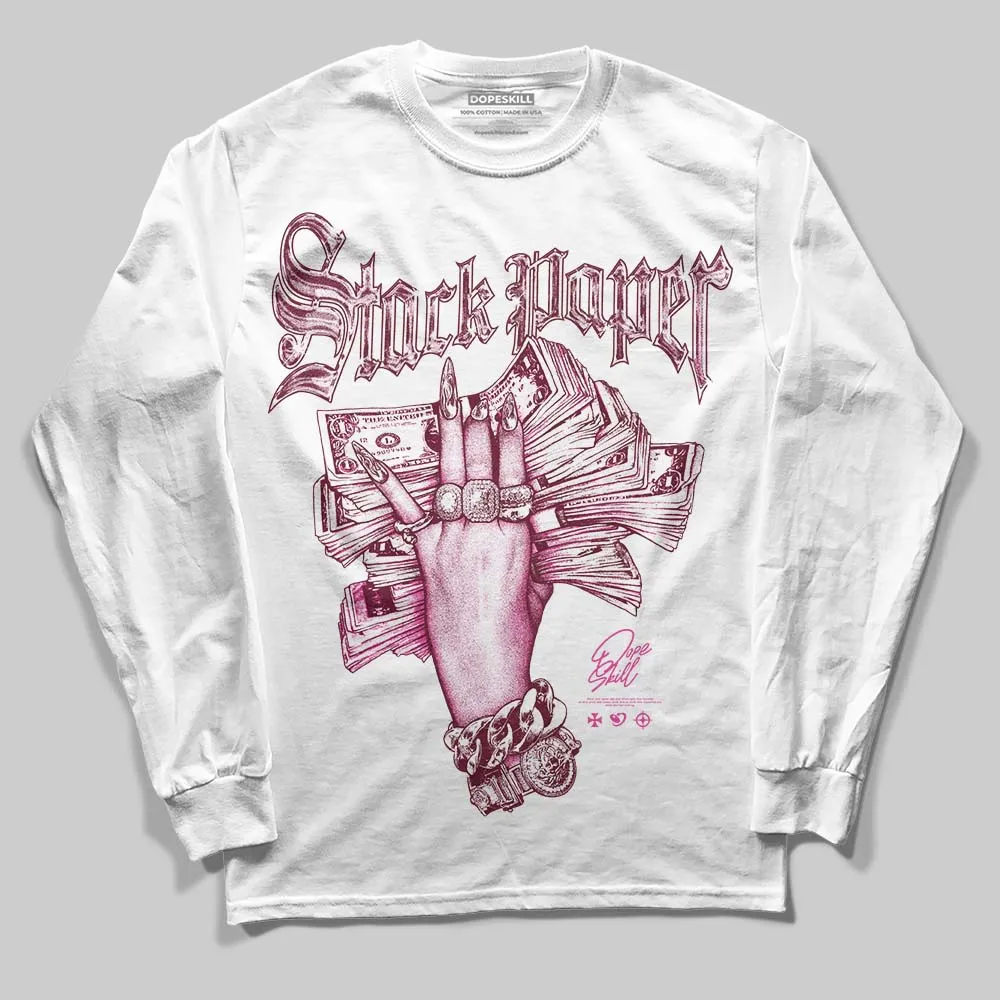 Pink Collection DopeSkill Long Sleeve T-Shirt Stack Paper Graphic sold by DopeSkill