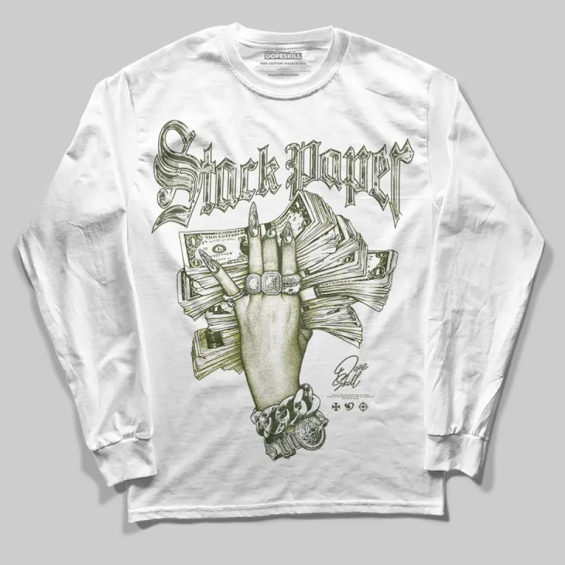Olive Collection DopeSkill Long Sleeve T-Shirt Stack Paper Graphic sold by DopeSkill