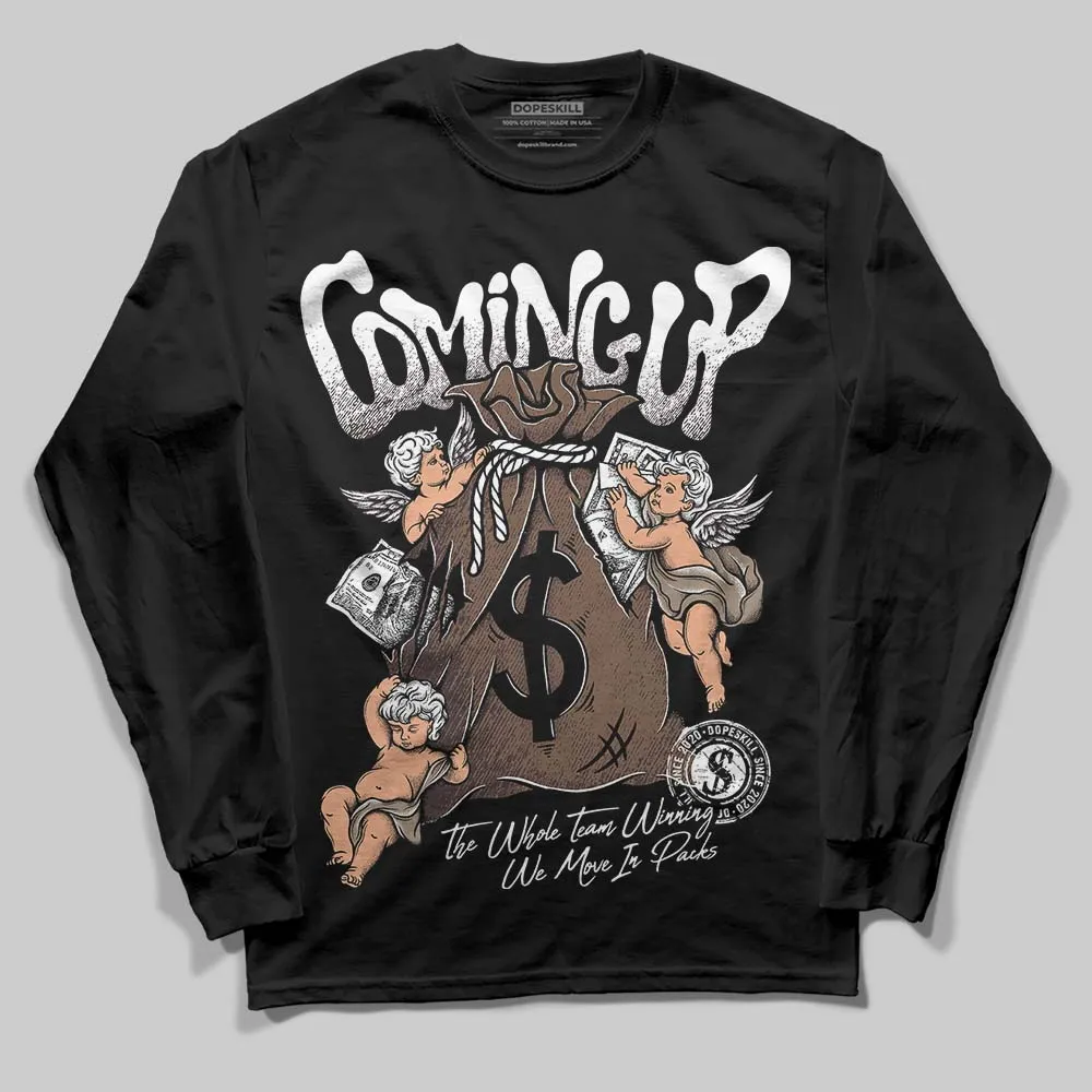 Baroque Brown 12s DopeSkill Long Sleeve T-Shirt Money Bag Coming Up Graphic sold by DopeSkill product image thumbnail 2
