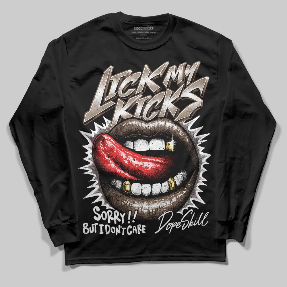 Baroque Brown 12s DopeSkill Long Sleeve T-Shirt Lick My Kicks Graphic sold by DopeSkill product image thumbnail 2