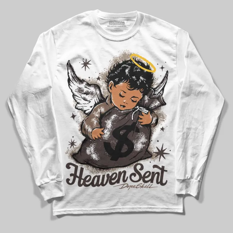 Baroque Brown 12s DopeSkill Long Sleeve T-Shirt Heaven Sent Graphic sold by DopeSkill