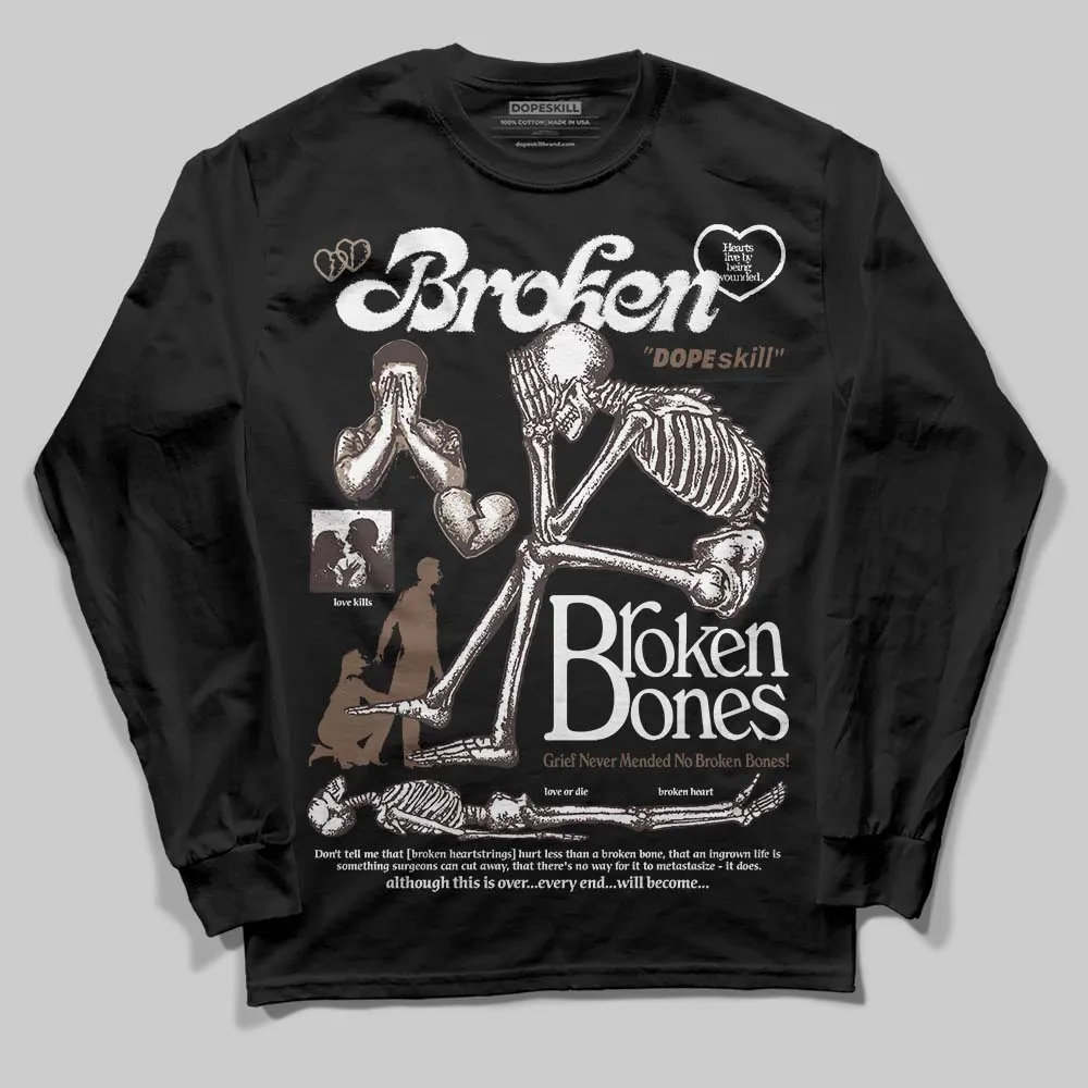 Baroque Brown 12s DopeSkill Long Sleeve T-Shirt Broken Bones Graphic sold by DopeSkill product image thumbnail 2