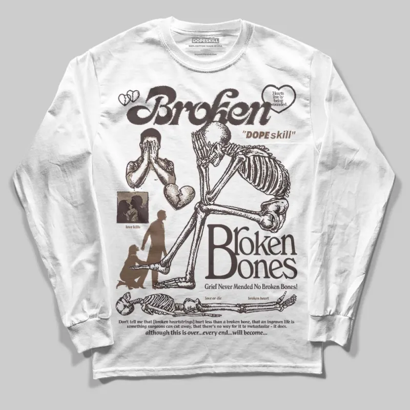 Baroque Brown 12s DopeSkill Long Sleeve T-Shirt Broken Bones Graphic sold by DopeSkill