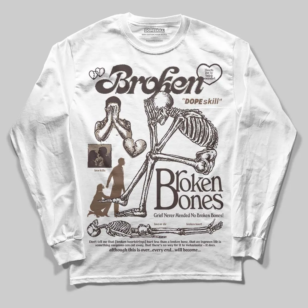 Baroque Brown 12s DopeSkill Long Sleeve T-Shirt Broken Bones Graphic sold by DopeSkill