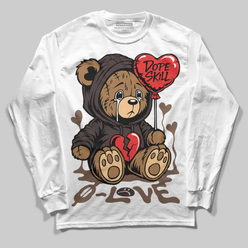 Baroque Brown 12s DopeSkill Long Sleeve T-Shirt Broken Bear Graphic sold by DopeSkill