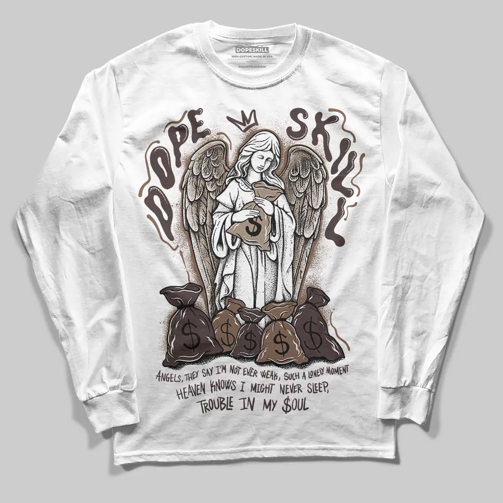Baroque Brown 12s DopeSkill Long Sleeve T-Shirt Angels Graphic sold by DopeSkill