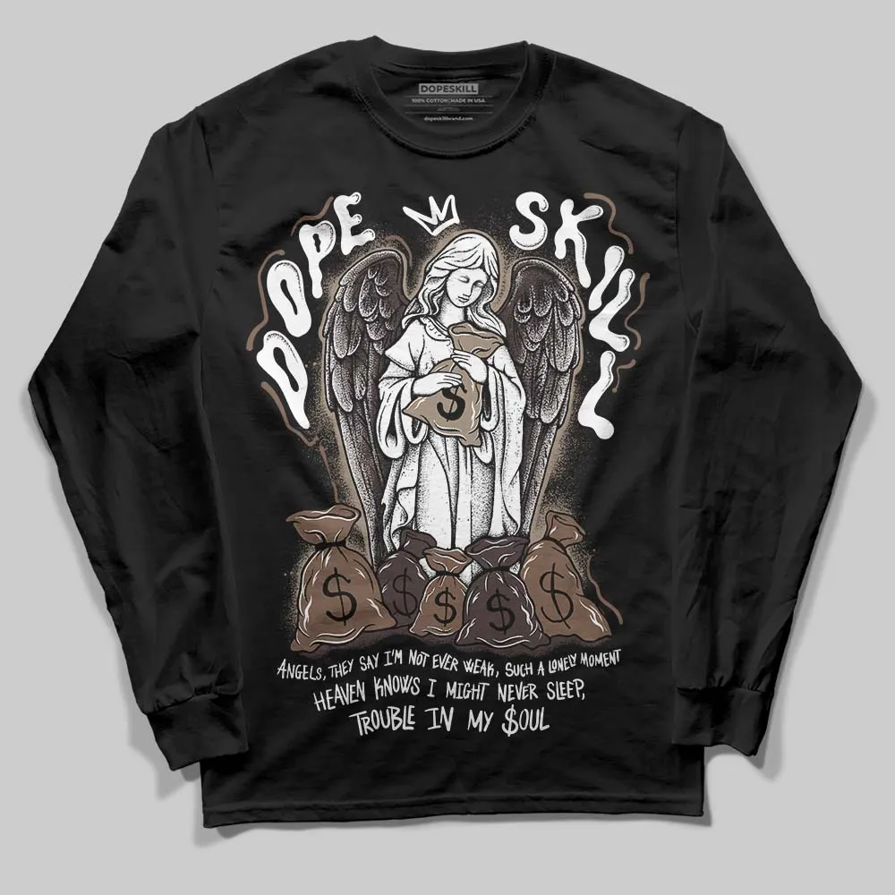 Baroque Brown 12s DopeSkill Long Sleeve T-Shirt Angels Graphic sold by DopeSkill product image thumbnail 2