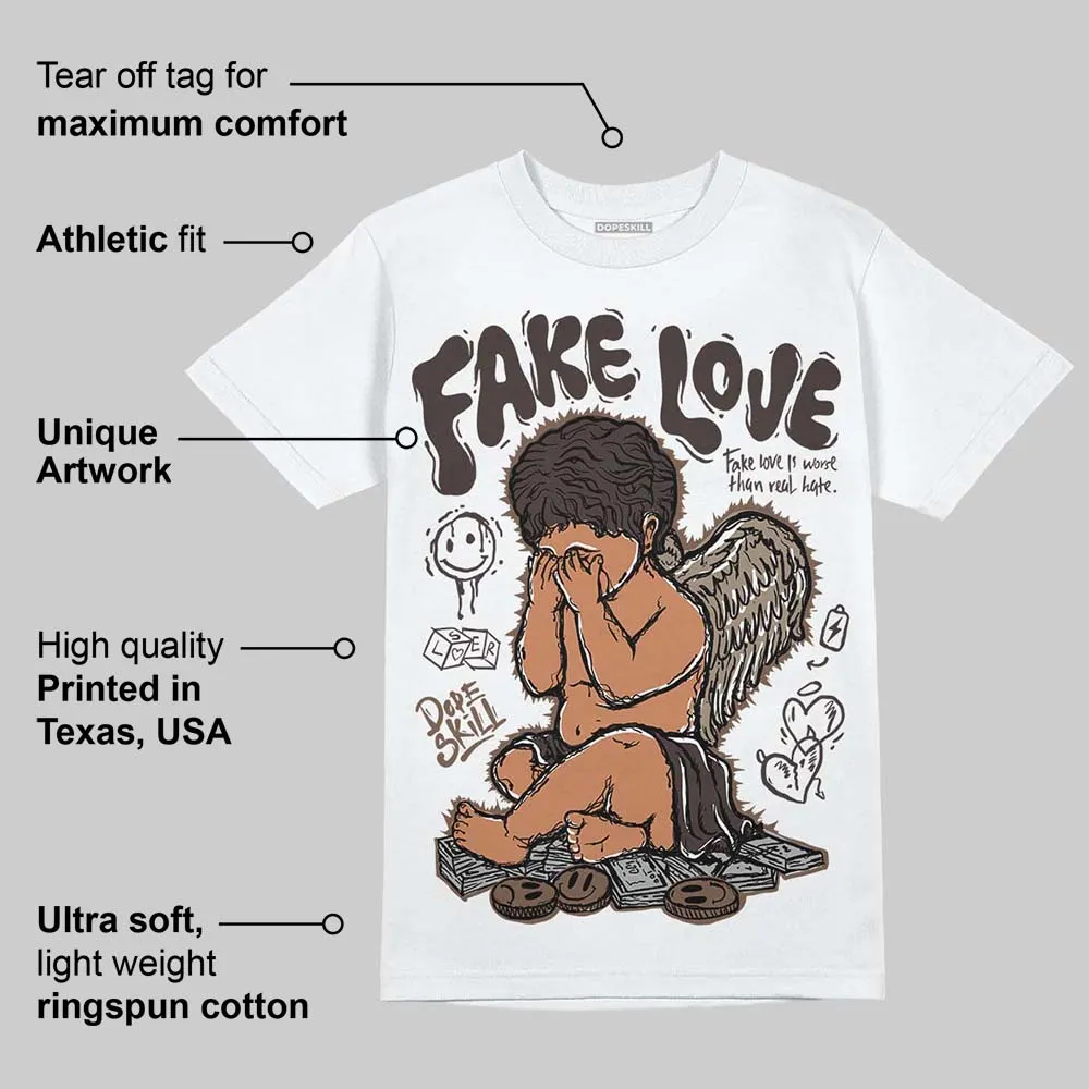 Baroque Brown 12s DopeSkill T-Shirt False Love Graphic sold by DopeSkill product image thumbnail 4