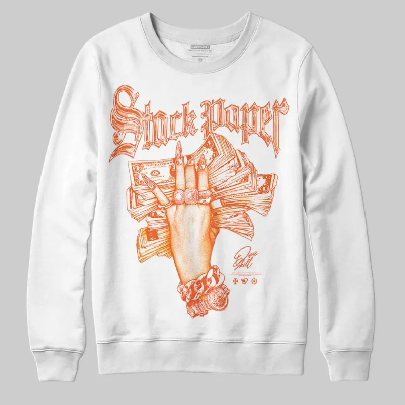 Orange Black White Collection DopeSkill Sweatshirt Stack Paper Graphic sold by DopeSkill