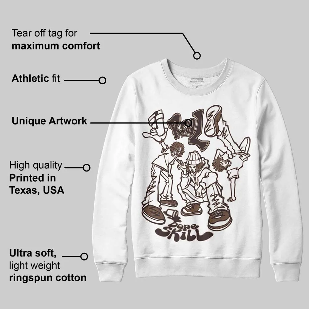 Baroque Brown 12s DopeSkill Sweatshirt Real Y2K Players Graphic sold by DopeSkill product image thumbnail 3