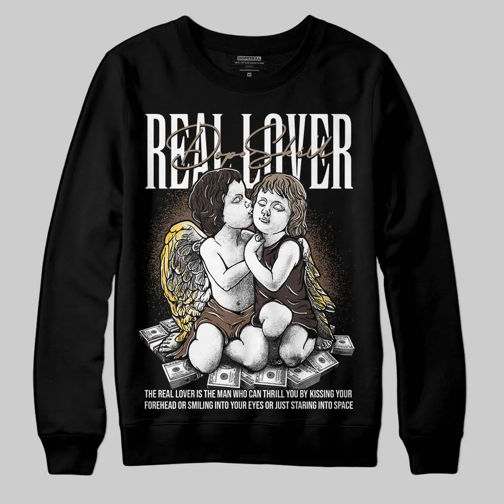 Baroque Brown 12s DopeSkill Sweatshirt Real Lover Graphic sold by DopeSkill product image thumbnail 2