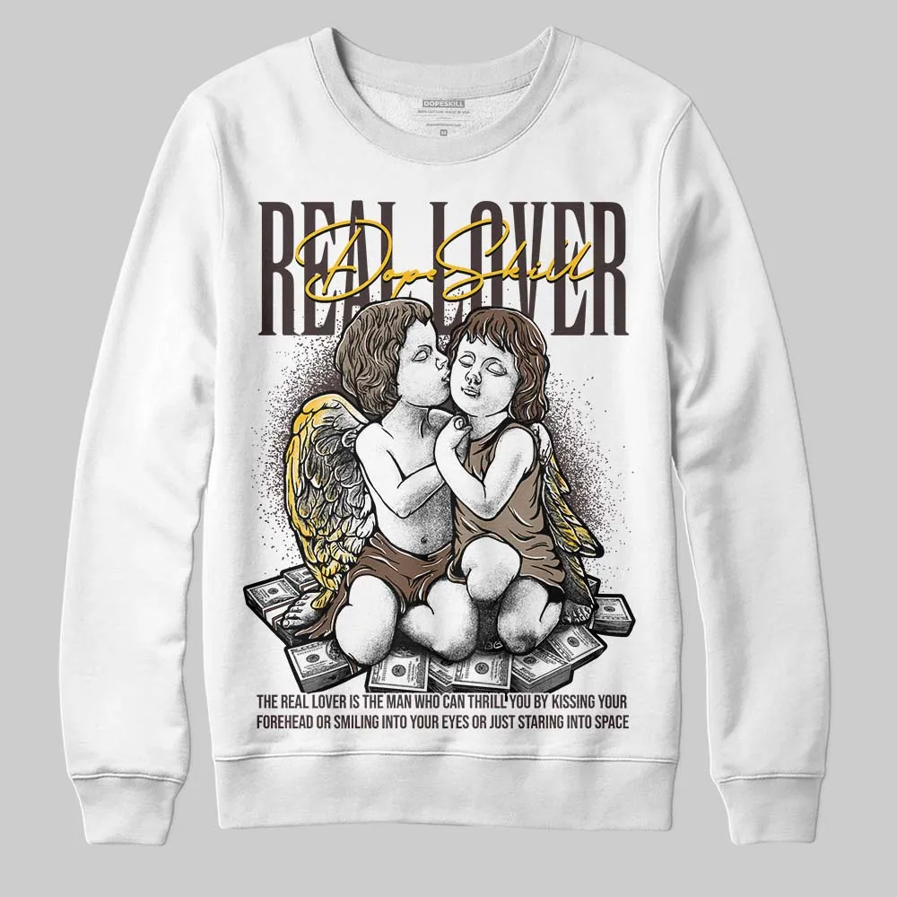 Baroque Brown 12s DopeSkill Sweatshirt Real Lover Graphic sold by DopeSkill