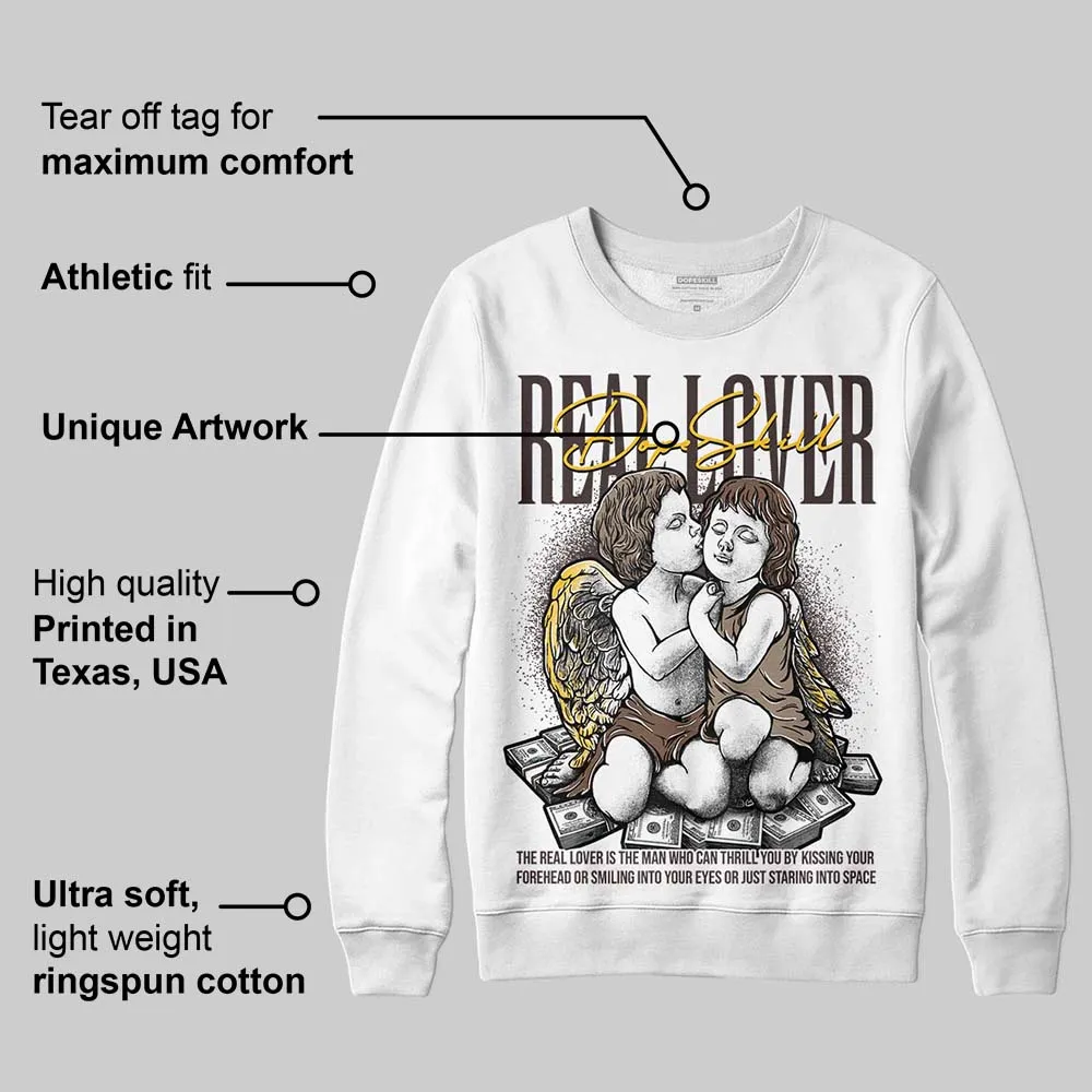 Baroque Brown 12s DopeSkill Sweatshirt Real Lover Graphic sold by DopeSkill product image thumbnail 3