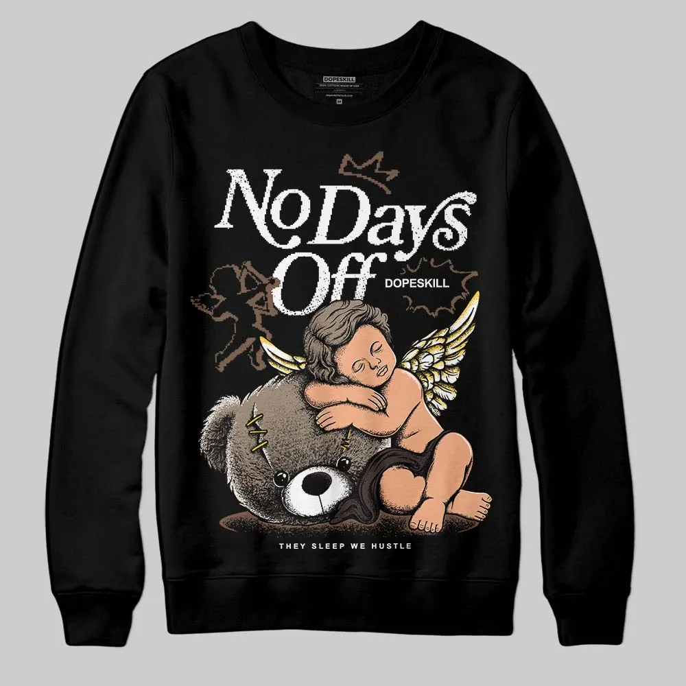 Baroque Brown 12s DopeSkill Sweatshirt New No Days Off Graphic sold by DopeSkill product image thumbnail 2