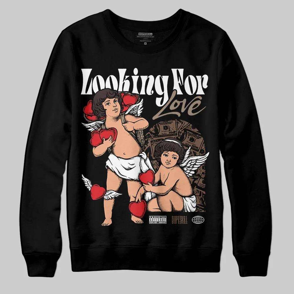 Baroque Brown 12s DopeSkill Sweatshirt Looking For Love Graphic sold by DopeSkill product image thumbnail 2