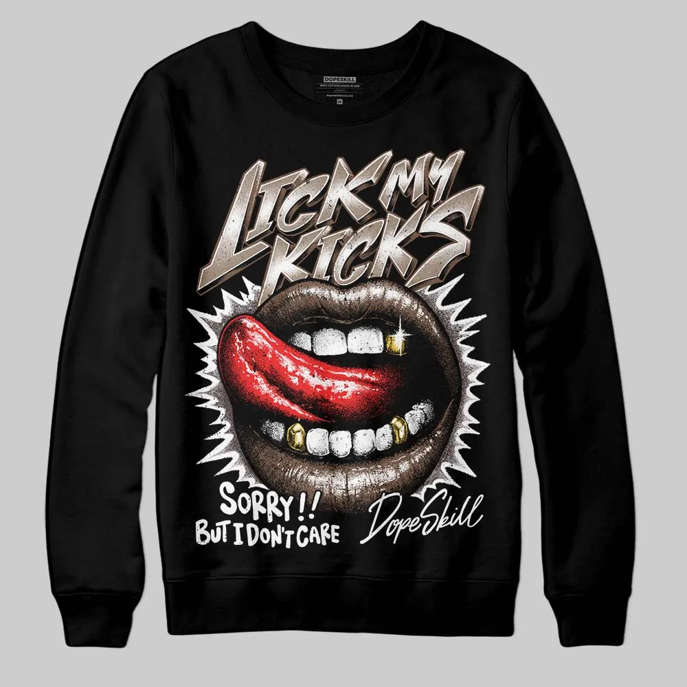 Baroque Brown 12s DopeSkill Sweatshirt Lick My Kicks Graphic sold by DopeSkill product image thumbnail 2